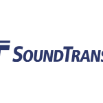 Logo for SoundTransit shows the "ST" mark followed by "SoundTransit" in blue across a white background.