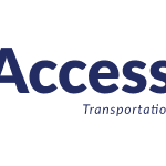 Logo for King County Metro Access Transportation reads, "Access Transportation" in dark blue across white background