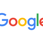 Logo for Google in multicolored text across white background.