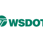 Washington State Department of Transportation Logo with a circular icon and WSDOT acronym in green text.